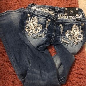 Miss Me blue jeans BLINGED out